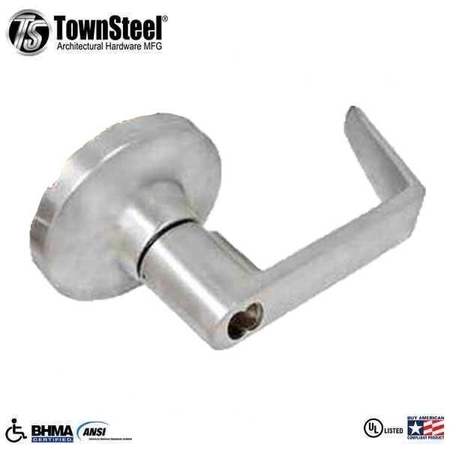 TOWNSTEEL F08 Entrance, Key Locks or Unlocks Latch Bolt, Regular, Compatible with Rim, SVR, LBR & 3 Point Push TNS-ED8900LS-08-R-SFIC-626